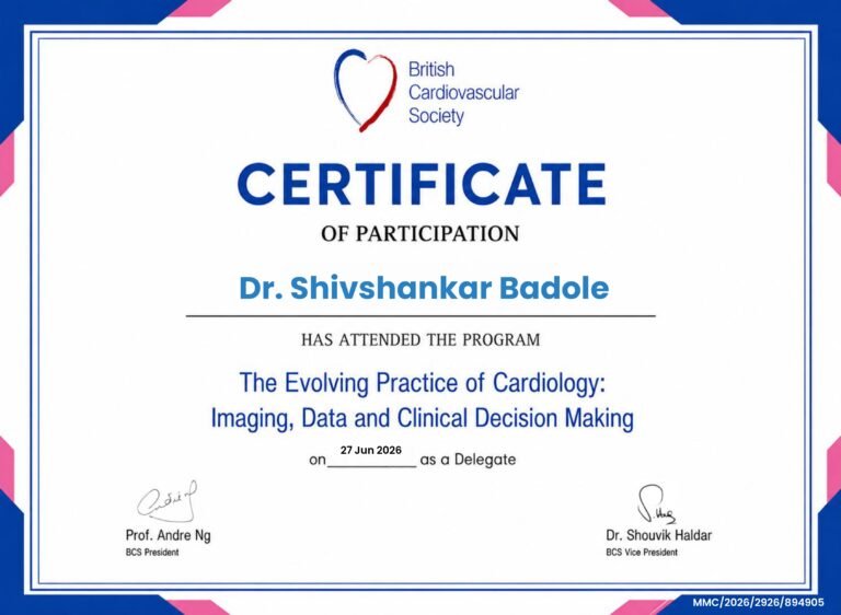 Dr. Shivshankar Badole - Certificate 06