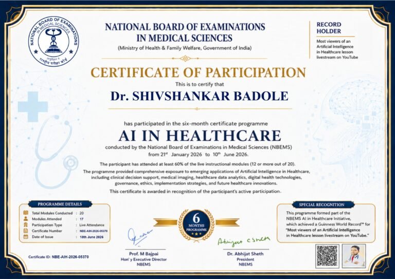 Dr. Shivshankar Badole - Certificate 07